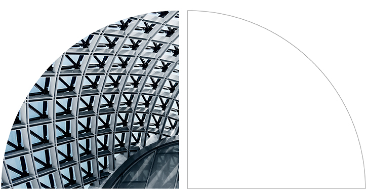 Modern glass-and-metal building.